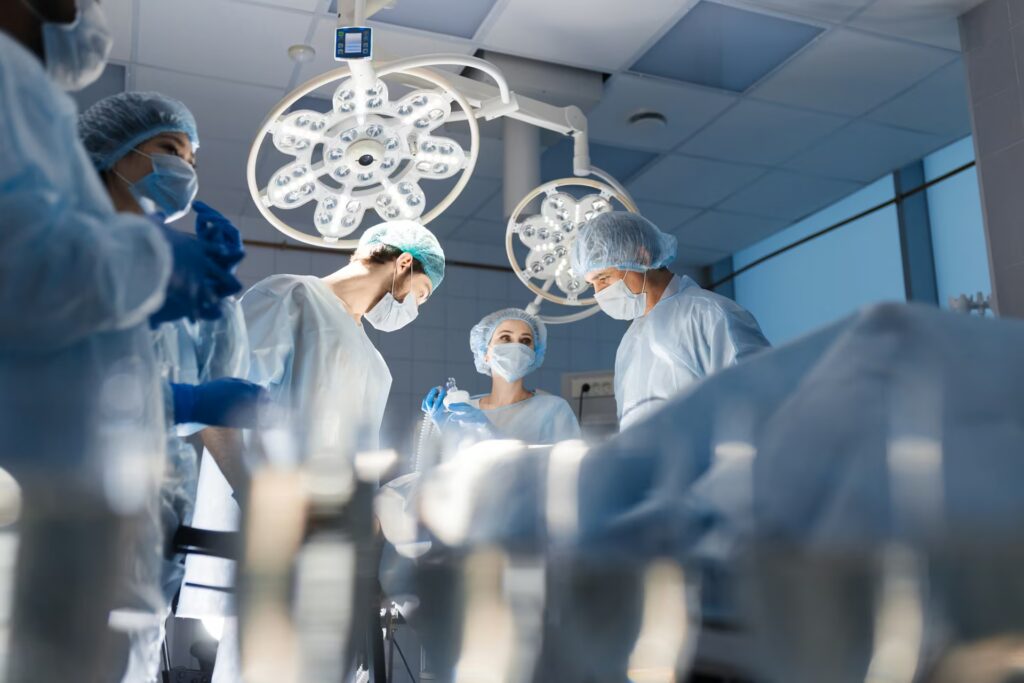 blurred background with team surgeon at work in op 2025 03 23 23 18 01 utc